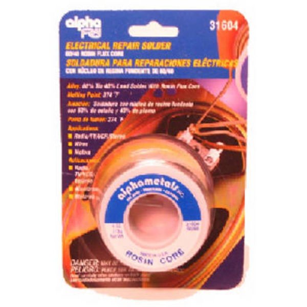 Alpha Metals AM31605 3 oz. .032 Electrical Lead Solder AL573395